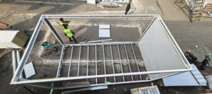 Cinese Mini impermeabile prefabbricato prefabbricato casa Mobile pieghevole contenitore pieghevole <span class=keywords><strong>in</strong></span> <span class=keywords><strong>legno</strong></span> e acciaio Mobile negozio di alloggiamento - Product Image 3