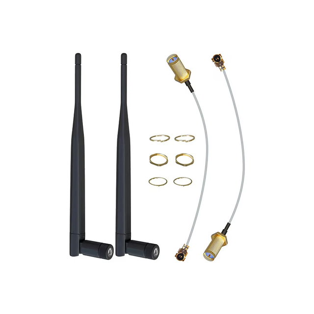 2.4GHz 5GHz Dual Band Whip Antenna for FPV Drone Router 5dBi Gain Long Range WiFi Antenna with 22cm RF Connector Pigtail Cable