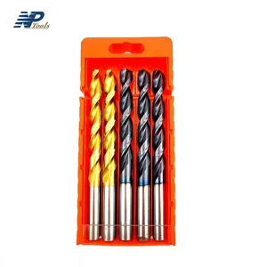 NAIPU Custom Manufacturer Titanium HssM35 M2 4341 Drill Bits Hex Shank Impact Metal 8mm Twist Drill Bits For Metal Drilling