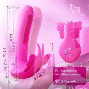 OEM G Spot Panty <b>Vibrator</b> Dildo for Women 9 Flapping 9 <b>Vibrating</b> Modes Wearable Female Sex Toys for Woman with Butterfly Design% - Product Image 6