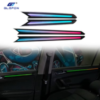 Kit d'éclairage d'ambiance automobile en gros Glefon pour Volkswagen Tiguan L PRO 2022-2025, bande acrylique, contrôle Bluetooth, lampe d'ambiance