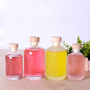 À la mode de qualité alimentaire Transparent givré 250ml 500ml bouteille en verre de vin avec <span class=keywords><strong>bouchon</strong></span> étanche en gros pour boisson jus de vin - Product Image 2