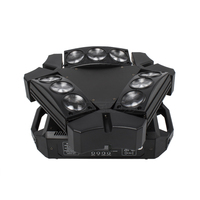 Mini éclairage principal mobile de l'araignée 9x10W RGBW de faisceau de LED pour la boîte de nuit de mariage de KTV