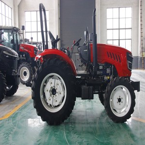 China hot-selling farm 4X4 wheel, 4WD, 50HP, 60HP, 70HP, 90HP tractor with front loader, low-priced agricultural tractor - Product Image 1