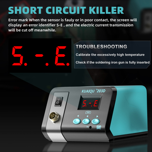 Estación <span class=keywords><strong>de</strong></span> Soldadura KUAIQU 203D 75W, Soldador Electrónico, Herramientas <span class=keywords><strong>de</strong></span> Reparación <span class=keywords><strong>de</strong></span> Soldadura, Retrabajo SMD, <span class=keywords><strong>Calor</strong></span> <span class=keywords><strong>para</strong></span> <span class=keywords><strong>Celulares</strong></span>, BGA, IC - Product Image 3
