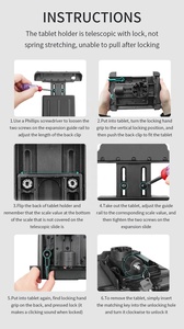 8''-9.7'' Heavy Duty Intelligent Agricultural Machinery Truck Locking <b>Tablet</b> HolderVIN-PBJ With 1.5'' Aluminium Round Ball Base - Product Image 5