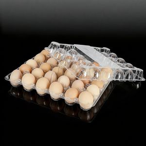 Barquettes à œufs en plastique transparent à 30 alvéoles, emballages en blister pour le stockage des œufs - Product Image 3