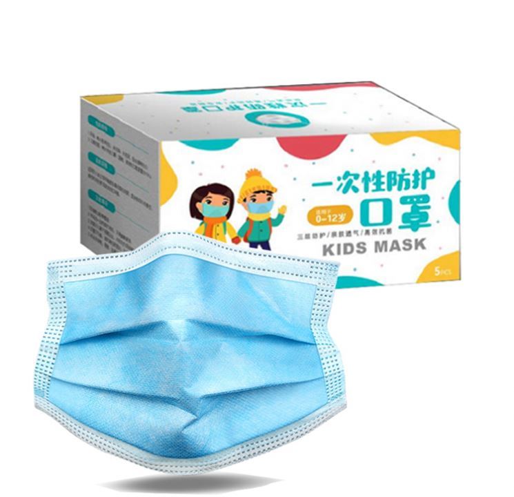 Envío rápido de nuevo diseño Moq bajo chico desechables de 3 capas cara máscara caja