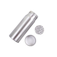 Bouteille en aluminium sans BPA pour capsules de suppléments vitaminiques, emballage métallique vide, conteneur pour pilules