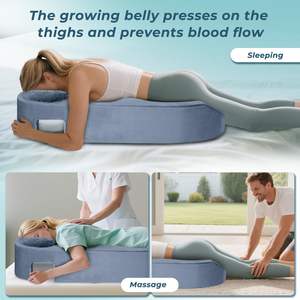 Coussin de massage de grossesse personnalisé OEM TenderPlayful avec appui-tête, coussin de soutien prénatal pour tout le corps, oreiller de maternité - Product Image 2
