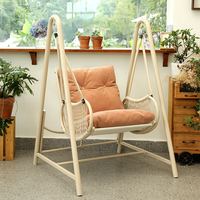 Fauteuil suspendu de jardin Meiqi au design moderne, cadre en acier allié, durable, stable, revêtement résistant aux intempéries pour salon et chambre à coucher