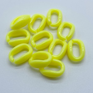 11*16mm 1250 pièces/sac en gros chaînes acryliques de couleur mélangée ovale anneau ouvert perles connecteur chaîne à maillons pour la fabrication de colliers à faire soi-même - Product Image 5