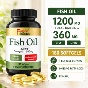 Fabricant OEM de compléments alimentaires à base d'huile de poisson Shecome avec oméga 3 EPA et DHA pour soutenir la santé cardiaque, 180 gélules d'huile de poisson - Product Image 4