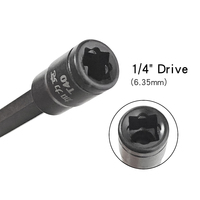 Embouts Torx de qualité industrielle 1/4 pouce T10 T50 100 mm pour tournevis électrique, visseuse à chocs et outils à cliquet