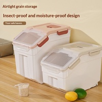 Conteneur de stockage hermétique pour aliments pour animaux de compagnie, bac à nourriture en PP scellé, boîte transparente avec poignée pour chats, chiens, cuisine intérieure
