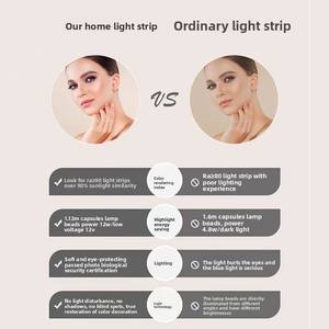 Logotipo personalizado Proveedor aceptable Suministro Maquillaje Led Vanidad <span class=keywords><strong>Espejo</strong></span> <span class=keywords><strong>de</strong></span> maquillaje con luz - Product Image 5