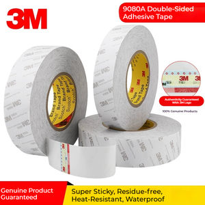 Cinta Adhesiva de Doble Cara 3M 9080A, Adhesivo Acrílico, Remoción Limpia/Fuerte Adhesión, Apta para Superficies Pintadas, Rollos con Corte Personalizado - Product Image 2