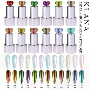 Nouvelle Arrivée Poudre Aurore Effet Coussin d'Air 12 Couleurs Pigment Miroir Caméléon Facile à Utiliser Poudre pour Nail Art OEM - Product Image 5