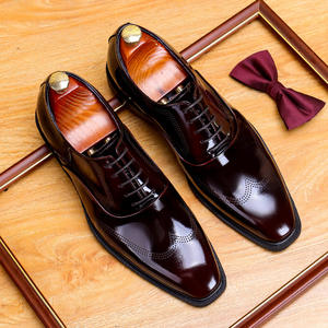<span class=keywords><strong>Scarpe</strong></span> classiche da <span class=keywords><strong>uomo</strong></span> <span class=keywords><strong>in</strong></span> vera pelle da <span class=keywords><strong>uomo</strong></span> con lacci Oxford British brunito tacco basso Sole <span class=keywords><strong>in</strong></span> <span class=keywords><strong>gomma</strong></span> nera resistente a punta quadrata - Product Image 2