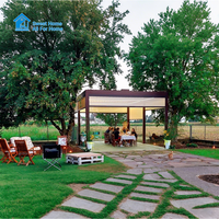 Pergola bioclimatique de luxe Sweet Home en aluminium, toit à lamelles motorisées réglables, écologique, résistante au vent, facile à assembler