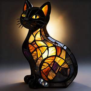 Modern Home Desktop Decoration Cross-Border New Dog Series LED Night Light Art Creative Resin Animal Statue - Product Image 4