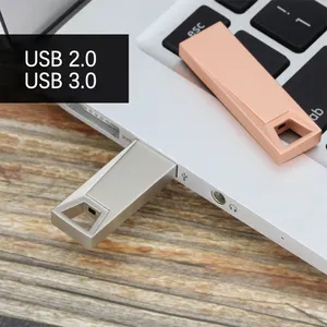 定制超迷你金属usb pendrive微型记忆棒2.0 3.0 pendrives originales 64gb 32gb拇指驱动器