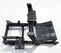 Cockpit de simulateur de conduite robuste en profilé aluminium 4080 inclinable pour simulateur de course complet pour le jeu à domicile