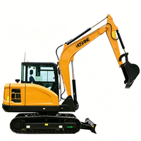 Mini-excavatrice sur chenilles de 6 tonnes avec ripper et broches de 50 mm - Excavatrice compacte pour roche et sol glacé