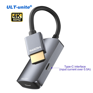 ULT-Unite <span class=keywords><strong>Convertitore</strong></span> <span class=keywords><strong>HDMI</strong></span> a Type-C 4K 60Hz, Adattatore Cavo <span class=keywords><strong>HDMI</strong></span> Maschio a <span class=keywords><strong>USB</strong></span>-C Femmina 4K con Alimentazione Type-C HDR - Product Image 1