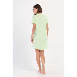 Tunique à manches courtes et col rond pour femme avec poche ovale, hauts décontractés - Product Image 1