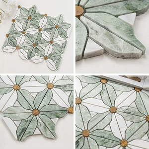 Mosaicos de Mármol de Lujo para Piscinas de 300*300 cm, Mosaicos Artísticos para Interiores y Exteriores, Utilizados para Decoración de Paredes Interiores - Product Image 2