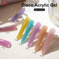 Gel de construction pour ongles en 12 couleurs, gel dur pour extension, lampe UV, gel acrylique longue durée, gel pour ongles disco