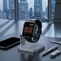 Reloj Inteligente Unisex Cuadrado con Logotipo Personalizado de Fábrica, Pantalla TFT, Monitor de Frecuencia Cardíaca, Presión Arterial, SpO2, Resistente al Agua IP65, Contesta Llamadas, Venta al Por Mayor