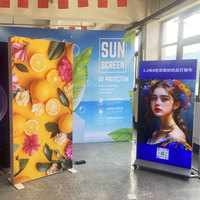 Aozhan Boîte à lumière d'exposition modulaire personnalisée de 10x10 pieds Profilé en aluminium sur pied avec écrans rétroéclairés par LED