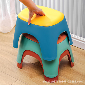 Seven Powers Plastic <b>Low</b> <b>Stool</b> Non Slip Footrest Shower Bench Size QL005 - Product Image 3