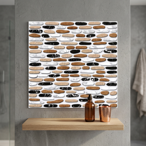 Carreaux de sol en céramique numérique émaillée brillante Hongkong Mosaic Punch 30x30cm pour cuisine et restaurant - Product Image 2
