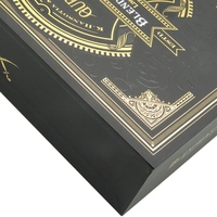 Caja de Almacenamiento de Cigarros Vacía de MDF con Impresión Personalizada de Lujo y Fabricación con Lámina Dorada