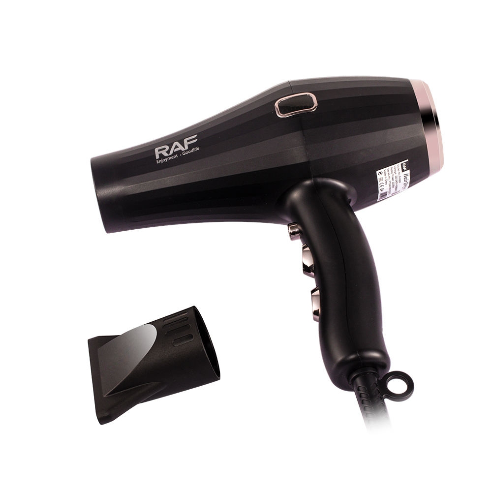 RAF Black 2200W Hair Blow Dryer Constant Temperature