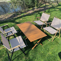 Ensemble table et chaise pliantes d'extérieur portable pour pique-nique à la plage et camping comprenant un tabouret pliant mobilier pratique