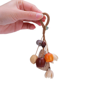 Wholesale Handcrafted Mixed Fruit Shell Pendant Vintage Natural Car Bag Hanging Decor Souvenir - Product Image 1