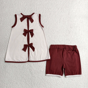 Conjunto de ropa a juego para niñas pequeñas, estilo occidental, ropa para niñas, ropa para bebés recién nacidos - Product Image 2