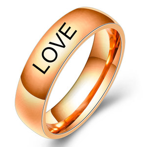 Anillo Faith Hope de acero inoxidable de 5 mm con grabado láser para mujer, regalo de joyería - Product Image 3