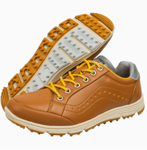 Zapatos de Golf Blancos con Tacos, con Cordones, Suela de Goma Antideslizante, Calzado Ligero para Caminar, Logotipo Personalizado, Unisex - Product Image 3