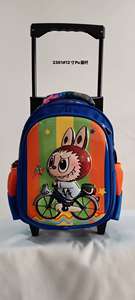 Venta al por mayor 12 pulgadas BESTWILL Custom Kids Trolley Bolsa con ruedas Impermeable de alta calidad Durable Poliéster 3D EVA Patrón de dibujos animados - Product Image 2