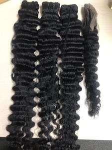 Extensions de cheveux humains ondulés de haute qualité, 100 % vierges non traités, couleur naturelle, pour femmes noires - Product Image 3