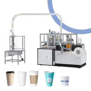 Máquina para hacer vasos de papel de café desechables, máquina de vasos de papel de China, máquinas automáticas de impresión de vasos de papel para bebidas frías y calientes