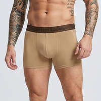 Sous-vêtements pour hommes OEM, caleçons et boxers, logo personnalisé, tissu modal, couleur unie, multicolore, tissu doux, respirant, confortable, certifié BSCI