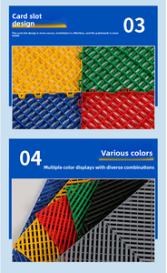 Dalles de <span class=keywords><strong>sol</strong></span> de garage modernes antidérapantes et étanches, emboîtables, en vinyle PP de 18 mm <span class=keywords><strong>pour</strong></span> <span class=keywords><strong>sous</strong></span>-<span class=keywords><strong>sol</strong></span> intérieur et atelier automobile, pose facile par clic - Product Image 5