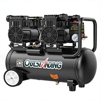 Compresseur d'air industriel silencieux sans huile, mini, spécial usage domestique, modèle électrique 4/2 étapes, 2x1500, garantie 2 ans