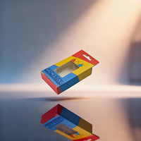 Cajas de exhibición de cinco paneles con ventana transparente para cartuchos desechables de 1 gramo de tu propia marca, 102x65x25mm 4x2.5x0.9 pulgadas
